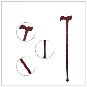 Bastón de Madera Maciza de <span class=keywords><strong>Caoba</strong></span> para Personas Mayores, Venta Directa de Fábrica - Product Image 2