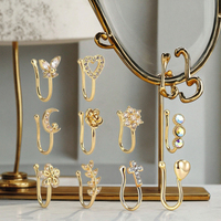 Faux Nez Piercing Non Piercing Corps JewelrySeptum Anneau Nez Manchette Bijoux Faux Bijoux En Gros Clip sur Anneau De Nez