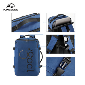 Kingsons <b>Backpack</b> 15 Inches <b>Large</b> <b>Capacity</b> Commuter Bag Blue Lightweight Student <b>Backpack</b> - Product Image 4