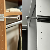 Tringle de rangement rétractable en acier sur mesure, porte-vêtements coulissant réglable, autres accessoires de salle de bain