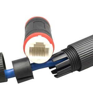 Rj45 băng thông rộng mạng cáp Extender Docking nối mạng <span class=keywords><strong>Ethernet</strong></span> Straight-through không thấm nước IP67 tiêu đề ngoài trời - Product Image 3