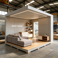 Maison conteneur modulaire préfabriquée moderne avec canapé