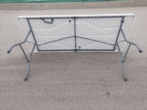Mesa <span class=keywords><strong>Rectangular</strong></span> Plegable de Plástico Portátil para Bodas, Banquetes, Hoteles, Picnic al Aire Libre - Product Image 2