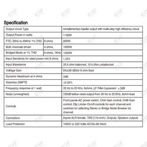Amplificador Digital Clase D de 2 Canales AM26 600W 8Ohm 800W 4Ohm Amplificador de Potencia de Audio Profesional de Alta Potencia - Product Image 2