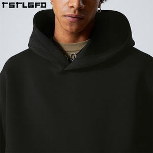 420gsm 100% coton surdimensionné lourd polaire sweats à capuche pour hommes fabricants de vêtements écologiques hiver - Product Image 4