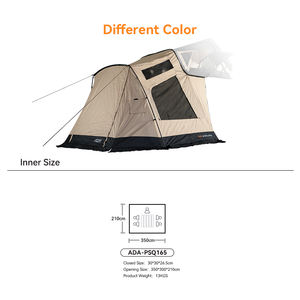 <span class=keywords><strong>Tente</strong></span> <span class=keywords><strong>de</strong></span> camping sur <span class=keywords><strong>toit</strong></span> <span class=keywords><strong>de</strong></span> voiture Ada Overland, type étendu, design moderne avec cheminée, imperméable - Product Image 4