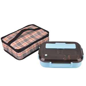 Contenitore per telefono caldo contenitore per alimenti in plastica in <span class=keywords><strong>acciaio</strong></span> inossidabile contenitore per <span class=keywords><strong>pranzo</strong></span> a 3 scomparti a tenuta stagna - Product Image 3