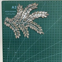 Vente chaude Date À La Main DIY Cristaux Feuilles Patchs Strass Personnalisé 3d Motifs Floraux Clair Applique