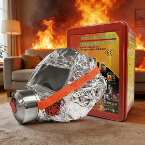 Masque anti-feu et anti-fumée intégral de gros pour usine, cagoule d'évacuation d'urgence, respirateur de sauvetage, protection individuelle - Product Image 1