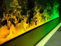 Cheminée électrique à vapeur 3D au design moderne avec flamme réaliste et télécommande pour la chaleur de la chambre – Fournisseur Fabricant