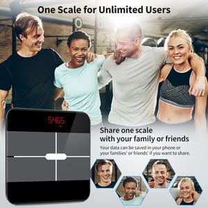 Ready <span class=keywords><strong>Stock</strong></span> 180kg Wireless Bluetooth Badezimmer Waage Elektronische LED-Anzeige Körperfett waage mit kostenloser App - Product Image 5