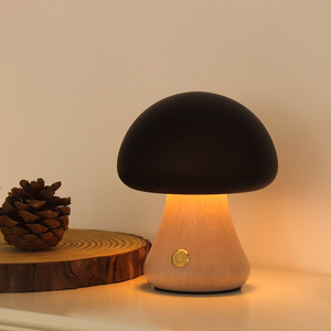 Modern Midcentury Metal <b>Mushroom</b> Dome Table <b>Lamp</b> AC Powered Warm White LED Night Light for Living Room - Product Image 6
