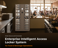 26 Bay IoT Cloud HTML5 Smart Equipment Storage Locker dengan RFID Check-in, Kabinet Aset Aman untuk Proyek Pabrik Perusahaan