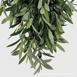 Guirlande artificielle en forme de larme d'olive 60 cm en plastique, décoration de maison, décoration de Noël - Product Image 3