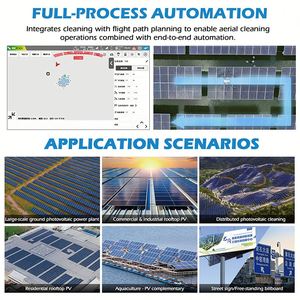 JIUSI D50R โดรนทำความสะอาดแผงโซลาร์เซลล์อัตโนมัติ ประสิทธิภาพสูง ควบคุมระยะไกล ใช้พลังงานแสงอาทิตย์ - Product Image 3