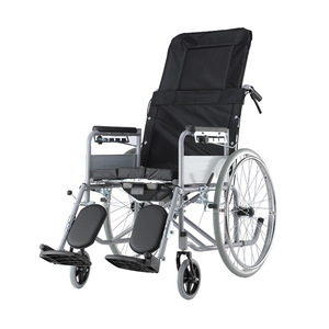 Le Chi Medical Care Manual Wheelchair High Back Foldable Lightweight <b>Portable</b> With <b>Commode</b> For Elderly And Disabled - Product Image 2