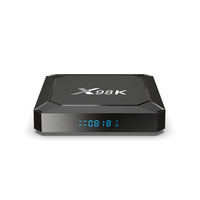 X98K Android 13 TV Box Rockchip RK3528 4GB RAM WiFi6 BT5.0 Streaming 4K Smart OTT Dengan Gigabit Ethernet