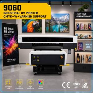 Impresora de Inyección de Tinta UV Plana Avanzada 9060 con Cilindro Rotatorio CCD para Impresión Personalizada en Carcasas de Teléfono, Acrílico, Metal, Madera y Vidrio - Product Image 1