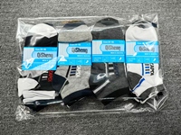 Chaussettes courtes en polyester 20g pour hommes, motif lettres, résistantes aux déchirures, avec semelle jetable, pour usage estival décontracté en extérieur, vente en gros