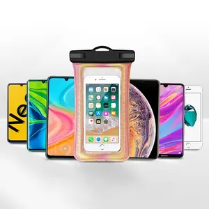 Hot Selling PVC Waterproof Mobile Phone Bag Swim Skiing Touchscreen Diving TPU Water Proof Floating Mobile Pouches