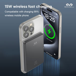 Banque d'alimentation Miccell ultra-mince en alliage d'aluminium 5000 mAh avec <span class=keywords><strong>charge</strong></span> magnétique <span class=keywords><strong>sans</strong></span> <span class=keywords><strong>fil</strong></span> PD20W, étanche et écran LED - Product Image 3