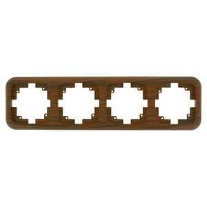 Marco cuadrado de madera, diseño robusto, acabados en barniz, ideal para exhibir fotografías y obras de arte en interiores. - Product Image 1