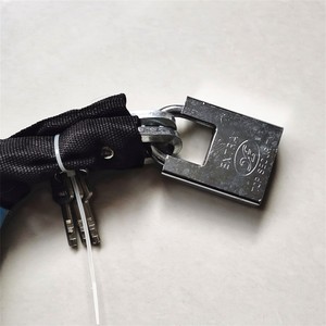 Bicycle Chain <b>Lock</b> 120 Cm Steel Anti Theft With Cloth Strap For Bicycles Doors <b>Windows</b> Fences Durable - Product Image 4