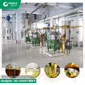 ABC High Oil Yield Industrial Complete Crude Fish Edible Vegetable Oil Refinery Plant for Processing Large Scale,Cooking