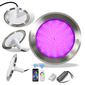 Nouvelle lampe de <span class=keywords><strong>piscine</strong></span> ultra-fine et plate, contrôle WiFi par application, IP68, projecteur LED RGB subaquatique fin en PC - Product Image 3