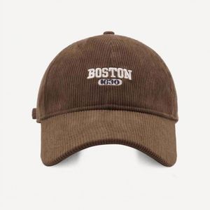 Gorra de Béisbol de Pana Personalizada al por Mayor con 6 Paneles y Bordado Original del Logotipo de Boston - Product Image 3