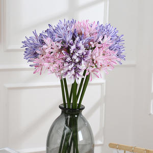 Tallo de Flor de Lirio del Nilo Artificial, Tallo Largo de Agapanthus, Decoración para el Hogar, Flor Artificial Realista de Agapanthus para Manualidades <span class=keywords><strong>y</strong></span> Bodas - Product Image 1