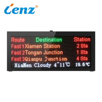 Affichage des informations sur les passagers à 5 lignes affichage d'écran de section d'arrêt de bus LED prend en charge plusieurs langues