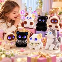 Compagnon intelligent en peluche portable avec IA, recharge USB, interaction vocale en temps réel pour les voyages, les hôtels et la commercialisation d'articles d'agréments
