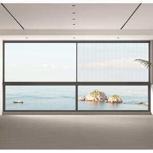 หน้าต่างบานเลื่อนกันยุงแบบกระจกนิรภัยสองชั้น กรอบอลูมิเนียมอัลลอยด์ทันสมัย ยี่ห้อ EBON - Product Image 3