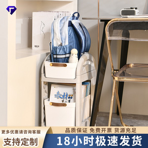 Kids Storage Cart 3 Tier Movable With Wheels Multi Functional Organizer For Home Office Bedroom Study Room - Product Image 5
