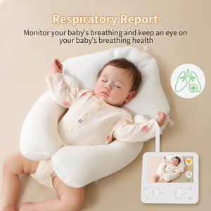5.5-inch ai thông minh bé Màn hình 4MP theo dõi giấc ngủ HR/hô hấp Màn hình phát hiện khóc mặt tắc/dễ bị nhắc nhở - Product Image 3