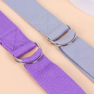 Ceinture de yoga extensible anti-cyphose, sangle flexible, outil d'entraînement auxiliaire en polyester 1,8 m avec boucle en D 4,0 cm <span class=keywords><strong>Jessi</strong></span> - Product Image 2