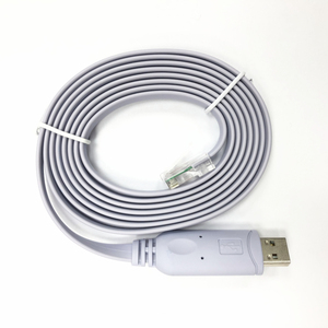 สายเคเบิลคอนโซลสำหรับดีบักเราเตอร์สวิตช์ สาย USB เป็น RJ45 ความยาว 6 ฟุต สาย USB A เป็น RJ45 8P8C แบบ M/M สายอีเธอร์เน็ต - Product Image 1