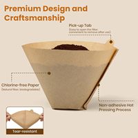 40 pièces/sac, Taille 103, Papiers de filtre jetables pour cafetière à filtre, compatibles avec la plupart des machines à café domestiques