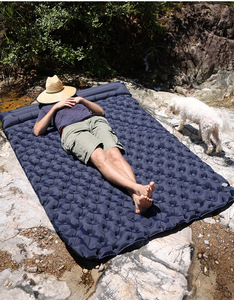 Outdoor <b>Double</b> Camping Inflatable <b>Mattress</b> Lightweight with Built-in Foot Pump <b>Waterproof</b> and Moisture-proof - Product Image 6