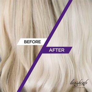 Shampooing et revitalisant violet sans sulfate, neutralise les tons cuivrés, revitalise les tons glacés pour cheveux cendrés/argentés/blonds, OEM ODM - Product Image 6