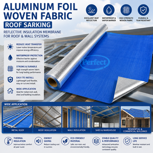 Lámina de Aluminio Tejida <span class=keywords><strong>para</strong></span> Techos, <span class=keywords><strong>Aislamiento</strong></span> <span class=keywords><strong>para</strong></span> Techos Metálicos y Membrana Reflectante <span class=keywords><strong>para</strong></span> Edificios - Product Image 1