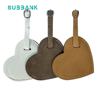 Sous-banque étiquettes de bagages à sublimation vierges personnalisées étiquette nominative de voyage impression recto verso étiquettes de bagage à sublimation en cuir PU