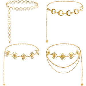 ชุดเดรสลายพระจันทร์สำหรับผู้หญิงชุดเดรสสายโลหะแนวสตรีทแฟชั่นมีสไตล์ - Product Image 5