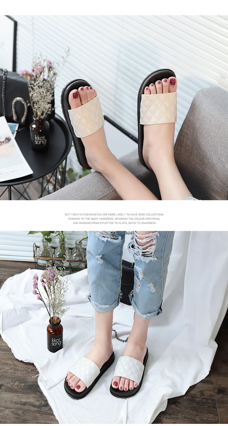 Fashion Women Summer Soft PVC Slippers Thick Platform Indoor Slides Shoes Mens