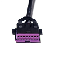 Câble d'extension OBD 2 16 broches OBD2 16 broches mâle à double femelle, câble adaptateur OBD pour VW AUDI en stock