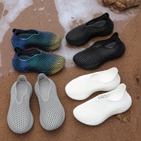 Chaussures aquatiques unisexes 3D en nid d'abeille, sabots EVA, pantoufles respirantes à enfiler, chaussures de plage et de piscine à séchage rapide, sandales pour hommes
