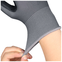 Gants de travail XINGYU en polyester 13 jauges, enduits de nitrile sablé, antidérapants, compatibles écrans tactiles, résistants à l'abrasion, haute adhérence pour la construction