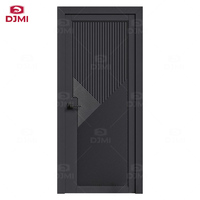 Porte en bois pour chambre à coucher au design moderne européen, remplissage solide, finition avec peinture, porte en bois insonorisée pour l'intérieur de la maison