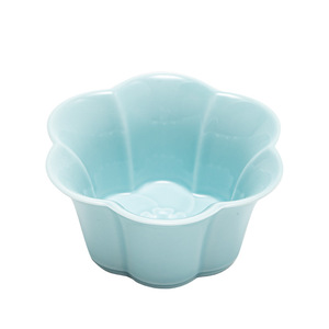 Assiettes à collation en forme de fleur en céramique, petites assiettes à fruits en porcelaine pour le service de thé - Product Image 5